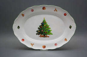 Oval dish 36cm Verona Christmas Tree JZL