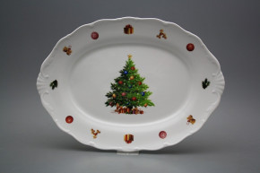 Oval dish 36cm Verona Christmas Tree JBB