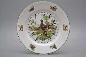 Plate clock Rose Pheasant FZL