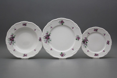 Plate set Marie Louise Sweet violets 18-piece KBB č.1