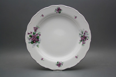 Flat round dish 31cm Verona Sweet violets KFL č.1