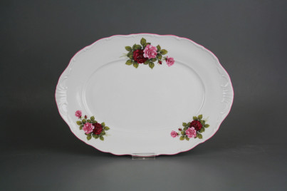 Oval dish 32cm Verona Elizabeth rose CRL č.1