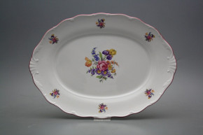 Oval dish 36cm Verona Bouquet with irisies FRL