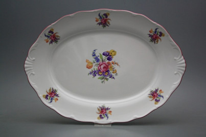 Oval dish 40cm Verona Bouquet with irisies FRL č.1