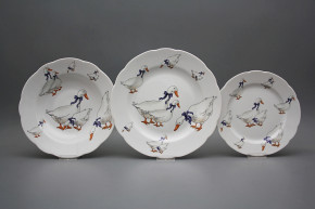 Plate set Rose Geese 18-piece XBB