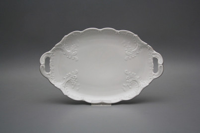 Oval dish 25cm with holders Opera Platinum č.1