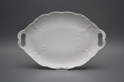 Oval dish 29cm with holders Opera Platinum č.1