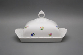 Butter dish square Verona Flower sprays BB