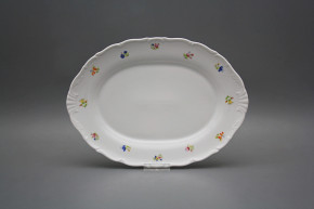 Oval dish 28cm Verona Flower sprays ABB