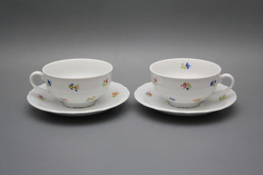 Cup low 0,18l with saucer Verona Flower sprays BB