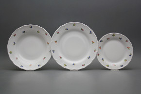 Plate set Verona Flower sprays 12-piece ABB