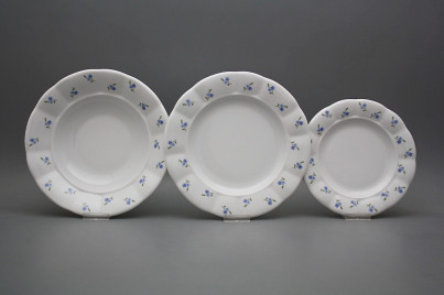 Plate set Benedikt Forget-me-not Sprays 12-piece ABB č.1