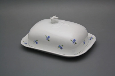 Butter dish big Rokoko Forget-me-not Sprays BB č.1