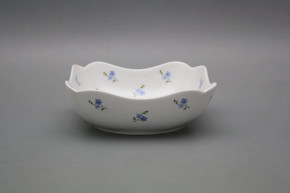 Deep salad dish square 15cm Rokoko Forget-me-not Sprays BB