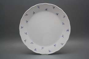 Flat round dish 30cm Rokoko Forget-me-not Sprays ABB