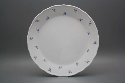 Flat round dish 30cm Rokoko Forget-me-not Sprays ABB č.1