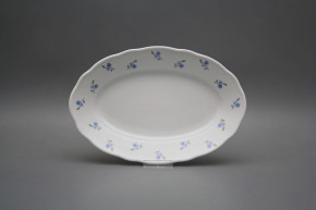 Oval dish 24cm Rokoko Forget-me-not Sprays ABB