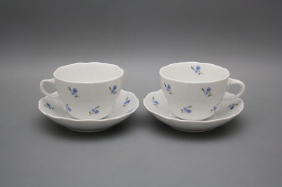 Cup high with saucer BZB Rokoko Forget-me-not Sprays BB č.1