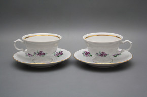 Tea cup 0,16l and saucer Maria Louise Sweet violets GL