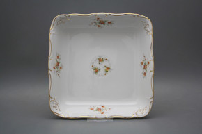 Dish square 25cm Marie Louise Tea roses GGL LUX