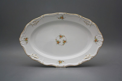 Oval dish 32cm Marie Louise Tea roses GGL Lux č.1