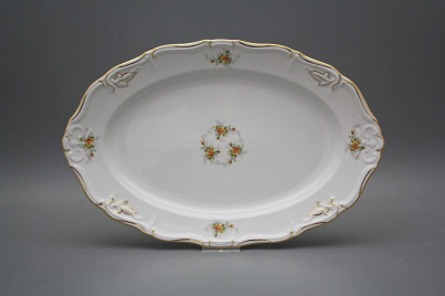 Oval dish 34cm Marie Louise Tea roses GGL Lux č.1