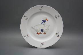 Flat plate 25cm Rose Geese FML