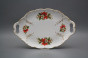 Oval dish 29cm with holders Opera Poinsettia EGL Lux č.2