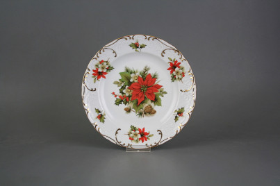 Dessert plate 19,5cm Opera Poinsettia FGL LUX č.1