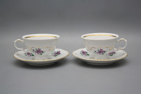 Tea cup 0,16l and saucer Maria Louise Sweet violets GL LUX