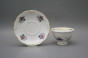 Tea cup 0,16l and saucer Maria Louise Sweet violets GL LUX č.2