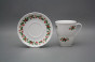 Mug 0,3l with saucer Verona Christmas holly BB č.2