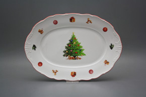 Oval dish 32cm Verona Christmas Tree JCL