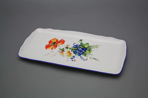 Tray square 33cm Rokoko Field flowers IAL