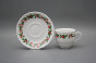 Cup high 0,18l with saucer Verona Christmas holly BB č.2