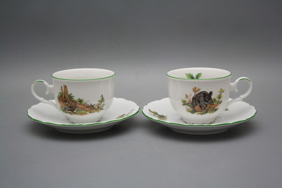 Tea cup 0,18l with saucer Ofelia Forest game ZL č.1