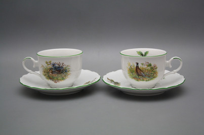 Tea cup 0,18l with saucer Ofelia Feathered game ZL č.1