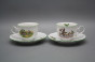 Tea cup 0,18l with saucer Ofelia Feathered game ZL č.2