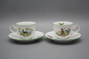 Tea cup 0,18l with saucer Ofelia Big game ZL