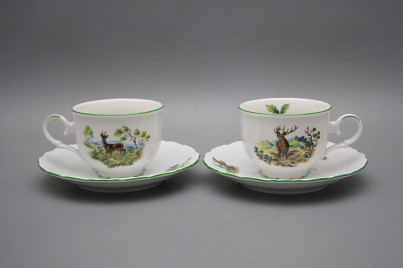 Tea cup 0,18l with saucer Ofelia Big game ZL č.1