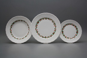 Plate set Opera Christmas holly 12-piece KBB