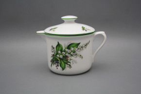 Big mug Varak with spout and cover Lilies of valley ZL