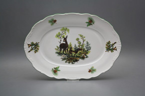 Oval dish 32cm Verona Doe and fawn FZL