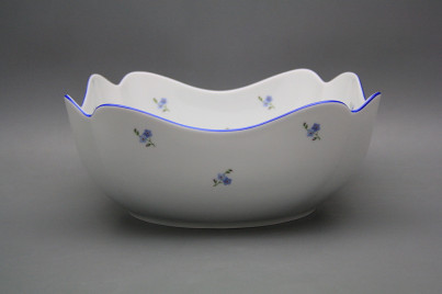 Deep salad dish square 24cm Rokoko Forget-me-not Sprays AL č.1