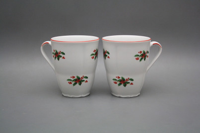 Mug 0,3l Verona Christmas holly CL č.1