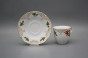 Coffee cup 0,18l and saucer Ofelia Poinsettia GL Lux č.2