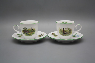 Coffee cup 0,18l and saucer Ofelia Feathered game ZL č.1