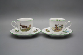 Coffee cup 0,18l and saucer Ofelia Big game ZL