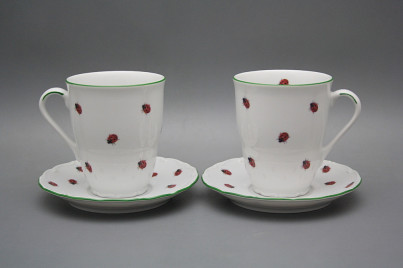 Mug 0,3l with saucer Verona Ladybirds ZL č.1