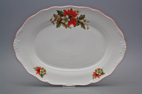 Oval dish 36cm Verona Poinsettia CCL